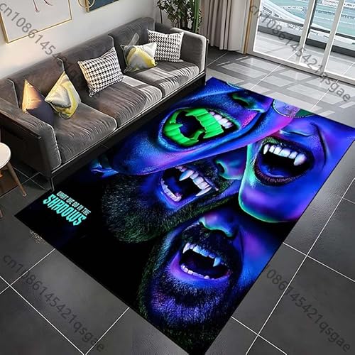 �f��uWhat We Do In The Shadows�v�����O�J�[�y�b�g �Q�� ���r���O���[�� �o�X���[���}�b�g �N���G�C�e�B�u�ȃh�A�}�b�g �N���[�N���[�� �z�[���f�R���[�V���� N4353 120×180cm
