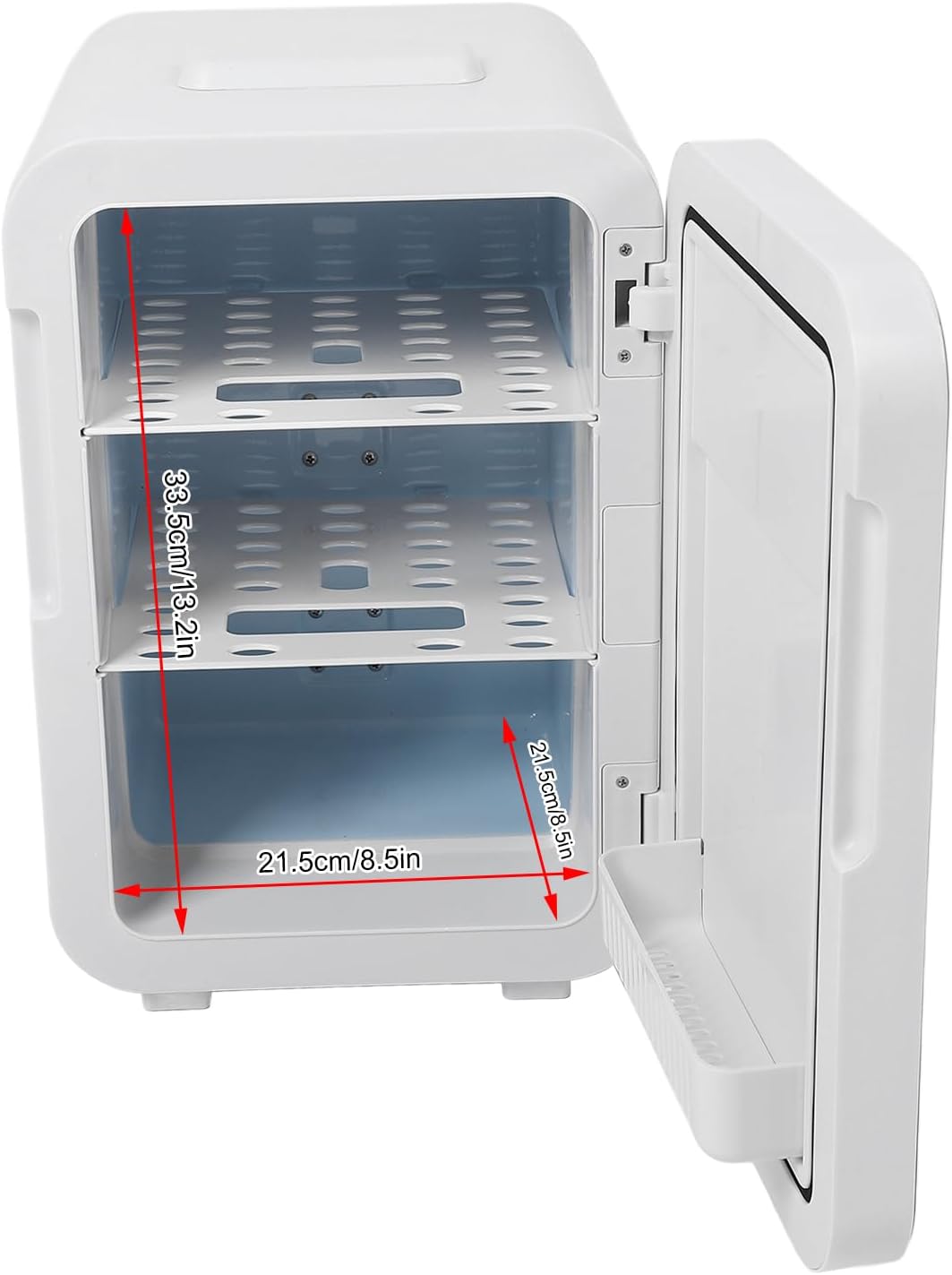 GOWENIC 20L Mini Fridge for Bedroom Car Office Desk College Dorm Room, Portable Cooler and Warmer for Food, Drinks, Skincare, Beauty and Makeup, with Digital Display (US)