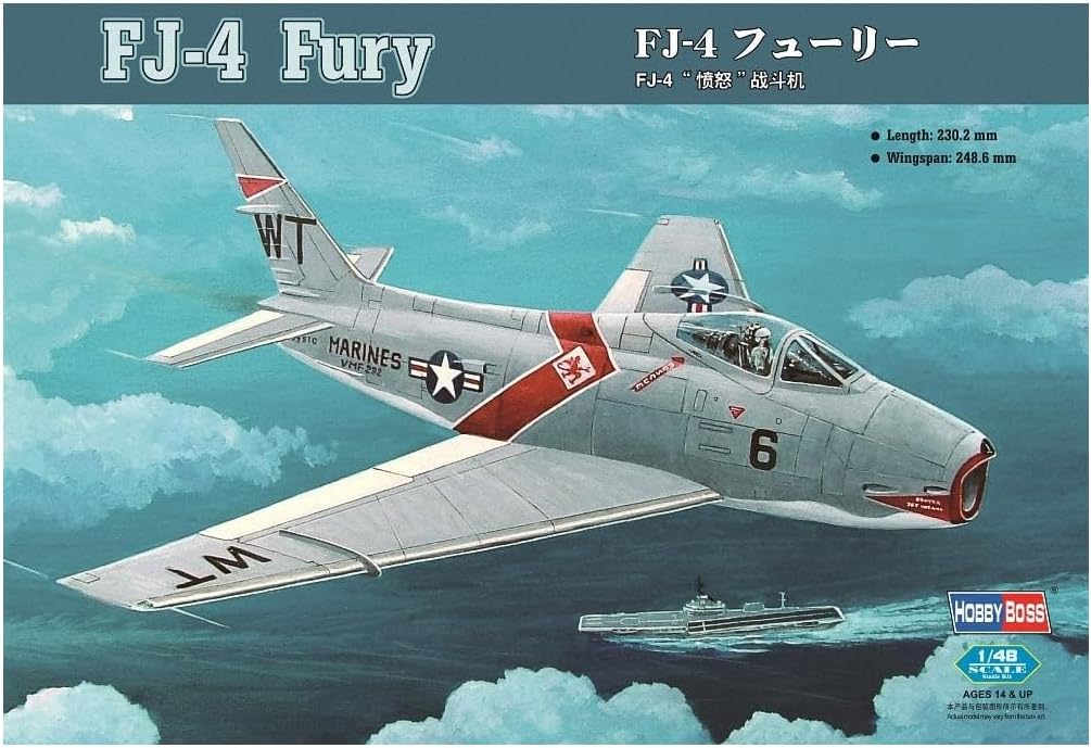Hobby Boss FJ-4 Fury Jet Fighter Airplane Model Building Kit