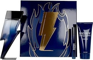 Carolina Herrera 3-Pcs Bad Boy Cobalt Gift Set - Eau De Parfum 3.4 Fl Oz + Shower Gel 3.4 Fl Oz + Mini 0.34 Fl Oz