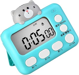 ASAKKURA Temporizador de Cocina Digital de Forma de Cronómetro Estudiantes y Decoración Herramienta de Cocción y Horneado Práctico Batería Incluida