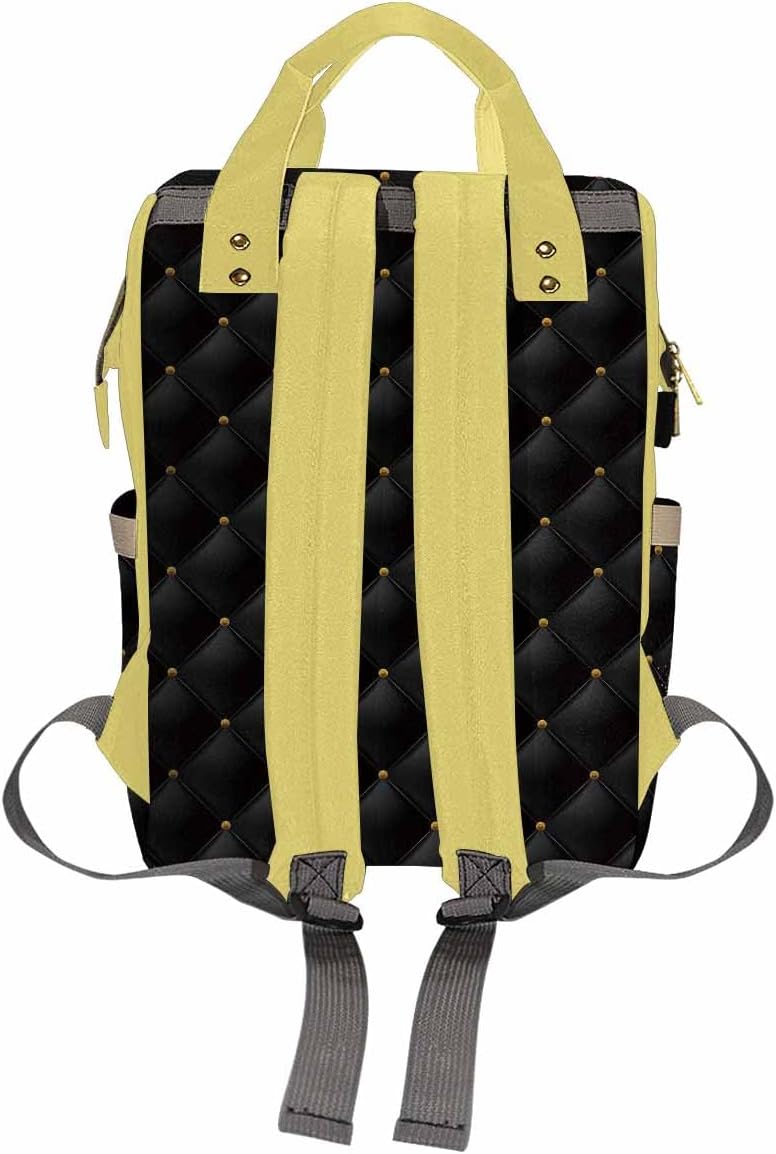 Newcos Customized Mommy Bag with Name Custom Crown Baby Orangizer Nursing Mommy Daypack with Multi Pockets Personalized Nylon Waterproof Backpack for Women Mom