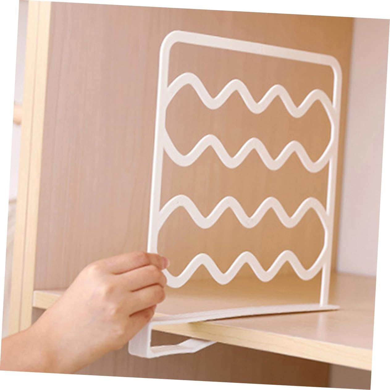 10Pcs Adjustable Closet Shelf Dividers Durable Organizers for Shelves Multi Space Savers for Clothing and Accessories for Closet Organization