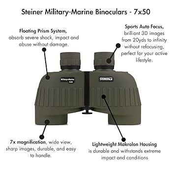 Amazon | Steiner ミリタリーマリーンシリーズ 双眼鏡 軽量
