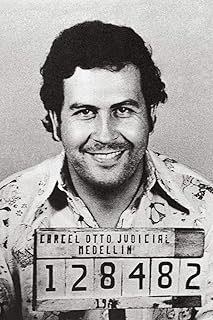 Pablo Escobar Mugshot El Patron Kingpin Medellin Colombia poster de Pablo Escobar Portrait Photo Cartel Famous Narco Decor Wanted Arrest Mug Shot Escovar Cool Wall Art Print Poster 16x24