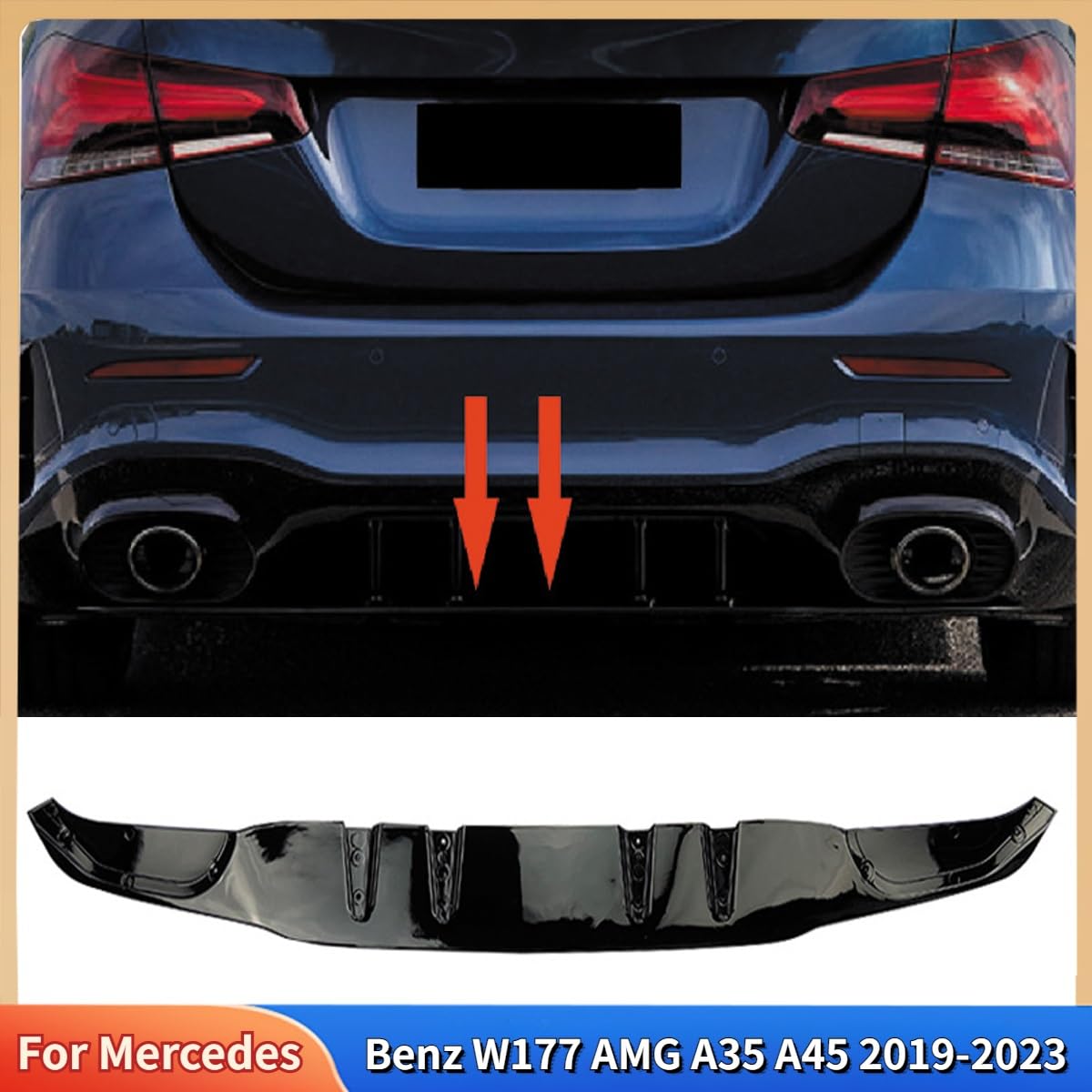 przedniego zderzaka Do W177 AMG A35 A45 2019-2023
