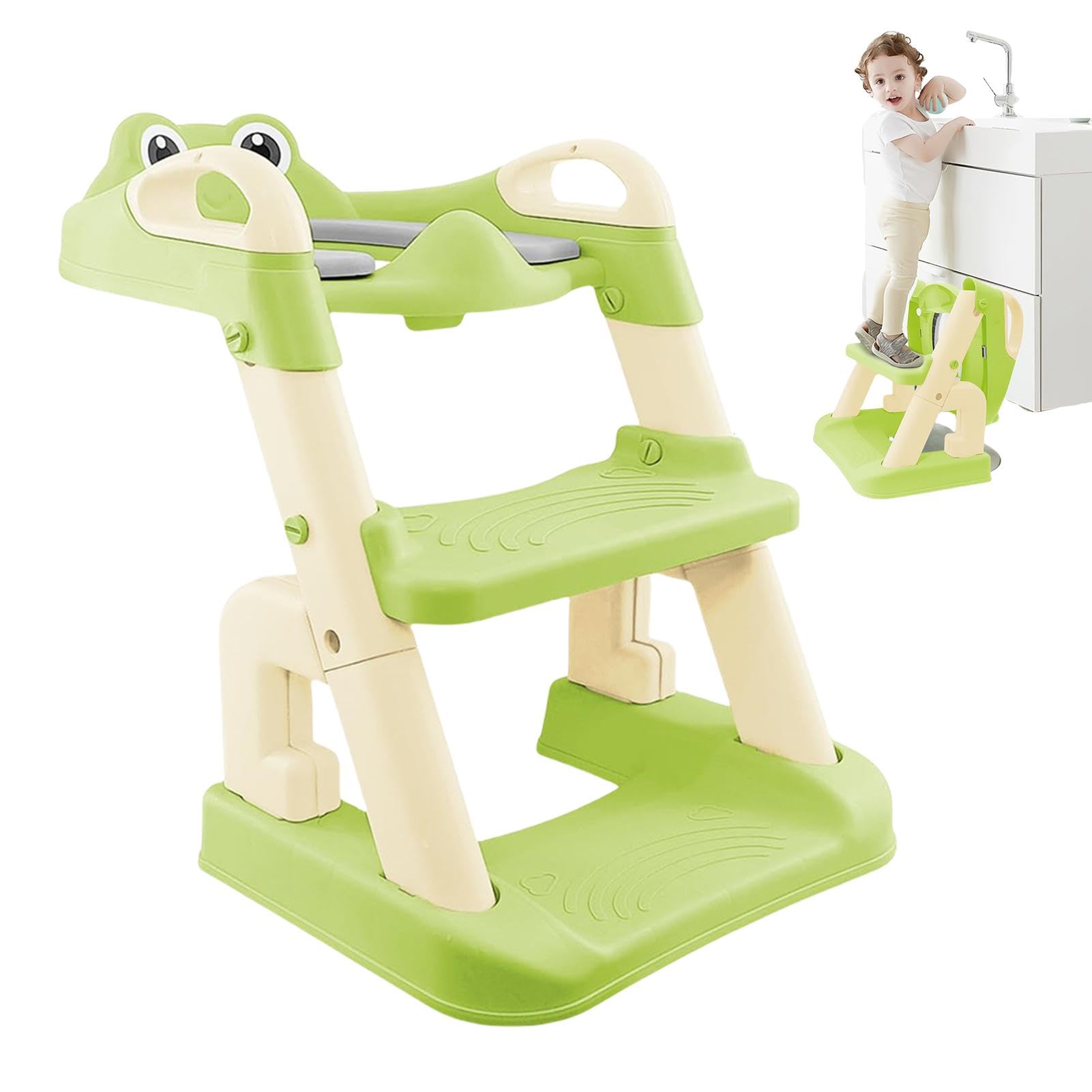 - Escalera de orinal – taburete, escalera, inodoro, silla plegable de | entrenamiento | Silla de entrenamiento de inodoro para niños pequeños, asiento de entrenamiento para orinal con taburete, asi