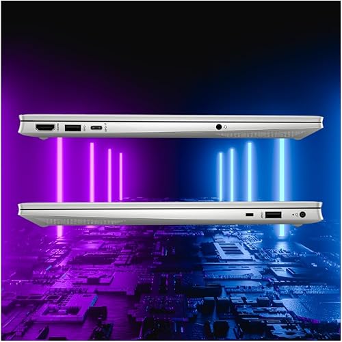 Vista 5 de HP Pavilion - Computadora portátil, pantalla FHD de 15.6 pulgadas, Intel Core i7-1355U, 64 GB de RAM, SSD de 2 TB, cámara web, HDMI, teclado