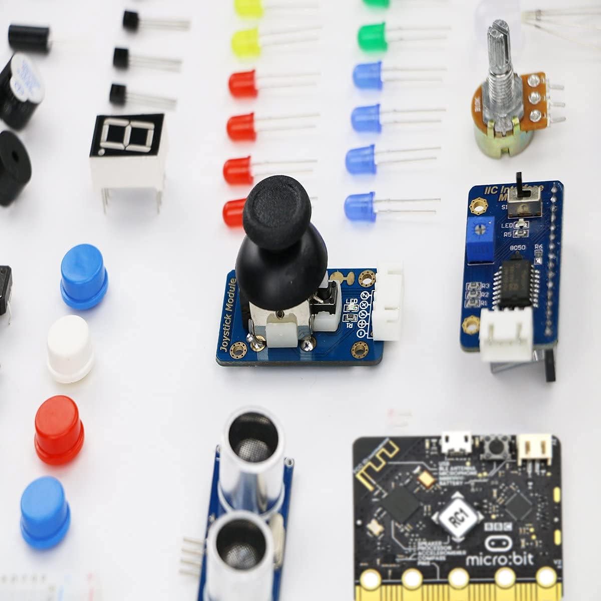 Adeept BBC Micro:bit Starter Kit | Include Microbit Controller V2 | Electronic microbit Starter Kit for Micro:bit with 31 Projects Tutorial Book PDF
