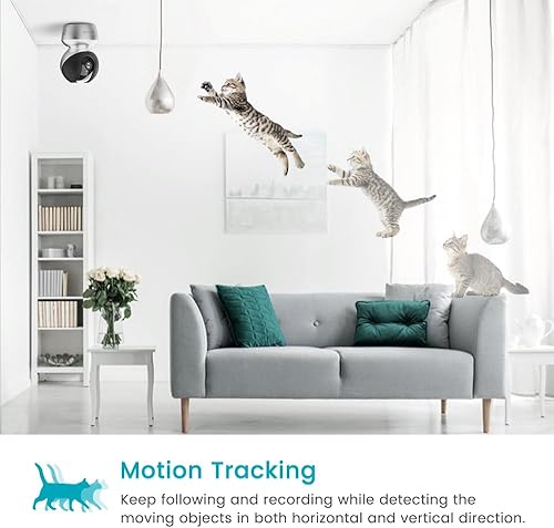 Miniatura 7 de VIMTAG Cámara interior de 3.5K6MP para el hogar, cámara QHD para mascotas con aplicación de teléfono, cámara para perros con altavoz, visión