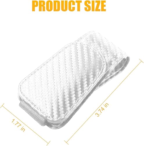 Miniatura 10 de AICEL Soportes para lentes de sol para visera solar de automóvil, soporte de cuero para colgar gafas, soporte magnético para lentes y clip