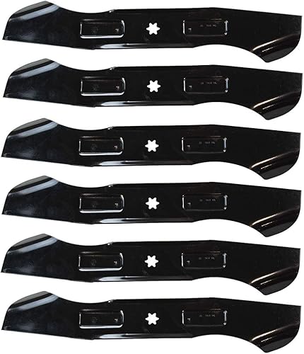 Miniatura 2 de Oregon 98-096 - Juego de 6 cuchillas para Cub Cadet 46 pulgadas de cubierta 742-04244 942-04290