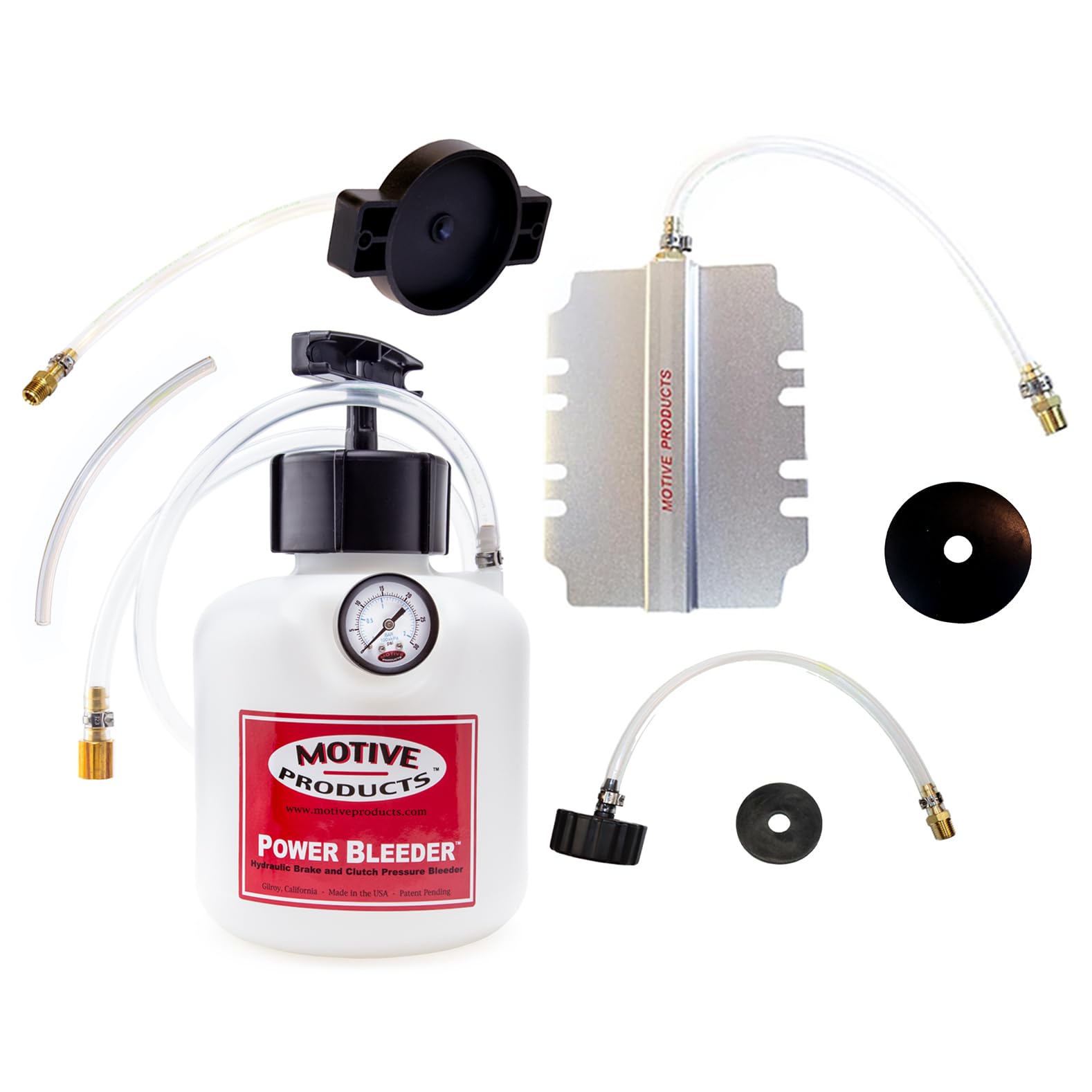 Motive Products 0250 Universal Power Bleeder 2-Quart Tank with Hose and Hydraulic and Clutch Adapters
