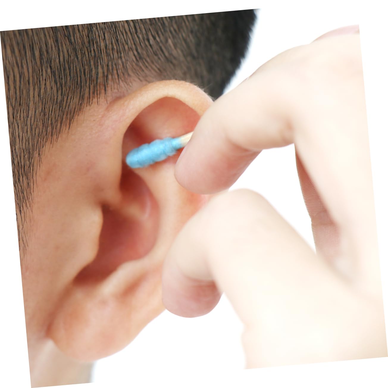 FOMIYES Cotton Swabs for Ears Makeup Microblading Double-ended 200pcs Care Buds Swabs Random Color