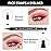 evpct 1Pcs 2-in-1 Red Colored Winged Eyeliners Stamp, Red Flower Face Stamps Makeup, Waterproof Eyeliner Eye Stamp Liners Tool Set Kit for Womem, Wing Eyeliner Stamp Figures Tool Wingliner Shapes, 12