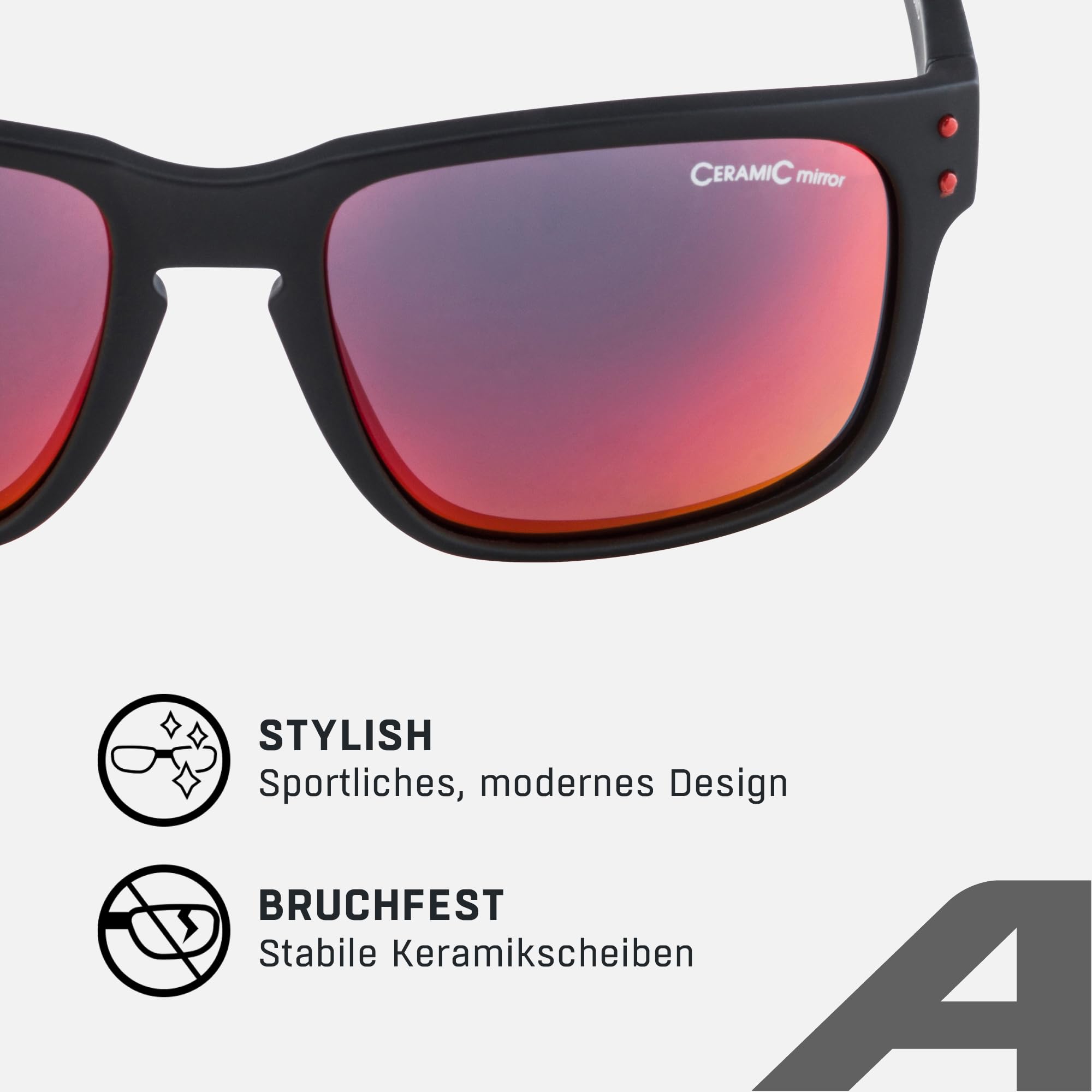 ALPINA KOSMIC - Verspiegelte und Bruchsichere Sonnenbrille, ideal für Alltag und Outdoor mit UV-A-, B- & -C-Schutz