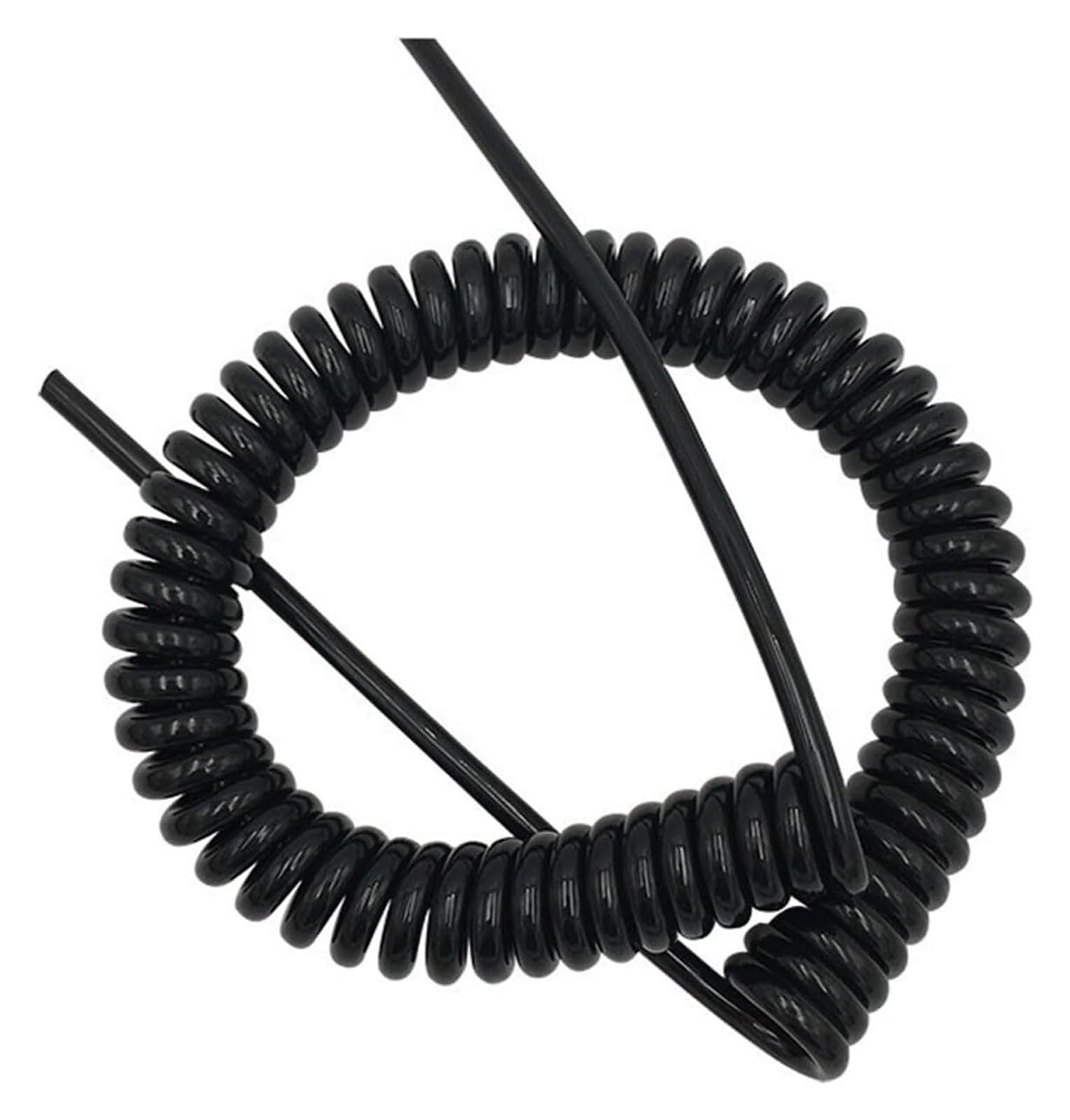 Cavo telefonico Cavo di Alimentazione Flessibile a Spirale, Cavo a Spirale a 3 conduttori, 0,3 mm, 22 AWG, Cavo di Controllo, Guaina a Molla, Resistente alla trazione(Stretch 4 Meter)