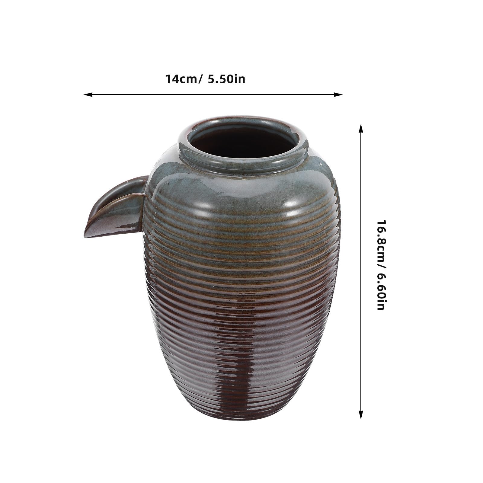 Fontana in Ceramica per Acquario e Laghetto, Design Antico