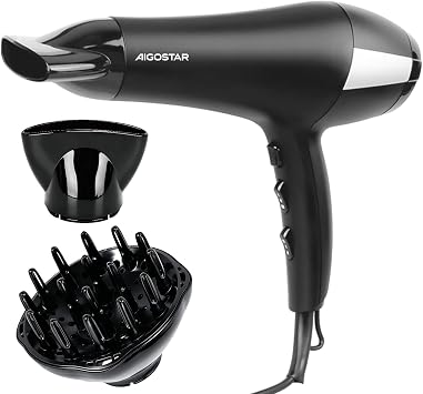 Aigostar Professional Hair Dryer 2400W Ionic Anti-Frizz
