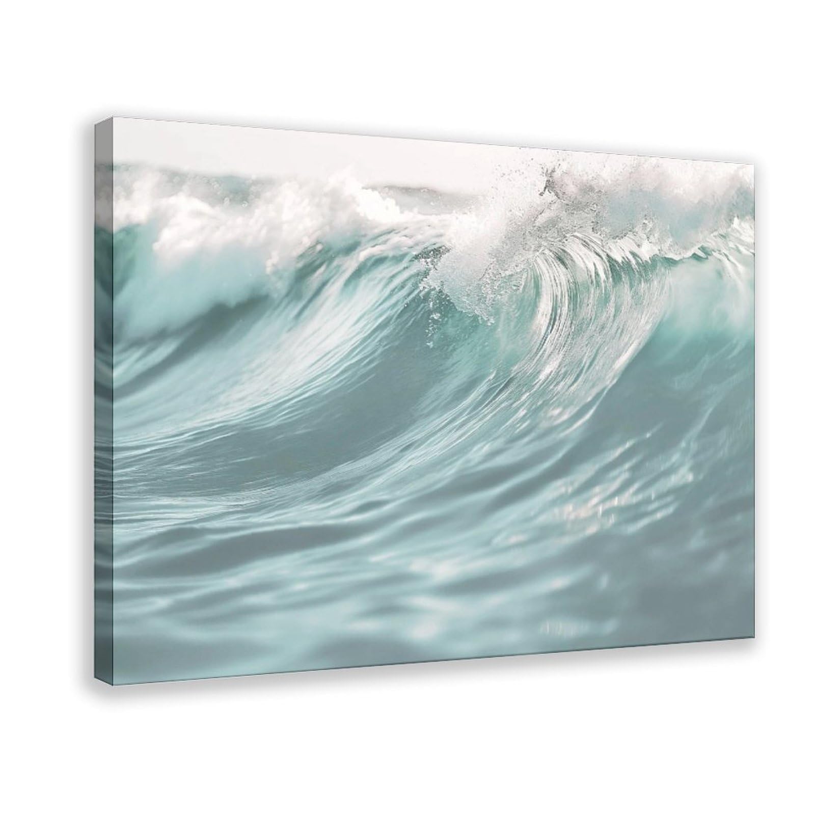 Bareronor Ocean Waves Canvas Poster Bedroom Decor Landscape Office Room Decor Gift 24" L X 36" W