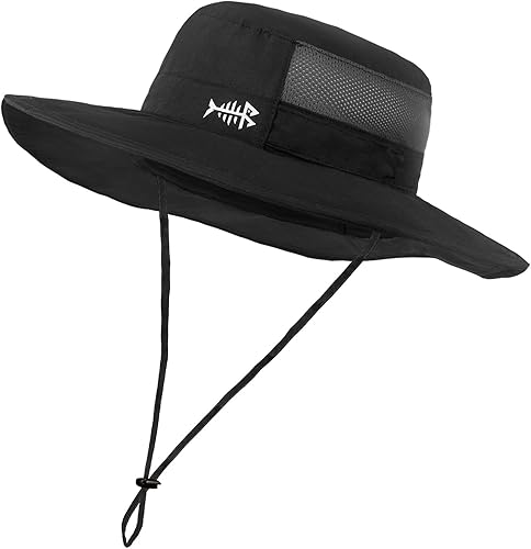 Miniatura 6 de BASSDASH Sombrero de pesca solar UPF 50+ resistente al agua con solapa desmontable para el cuello de gran tamaño