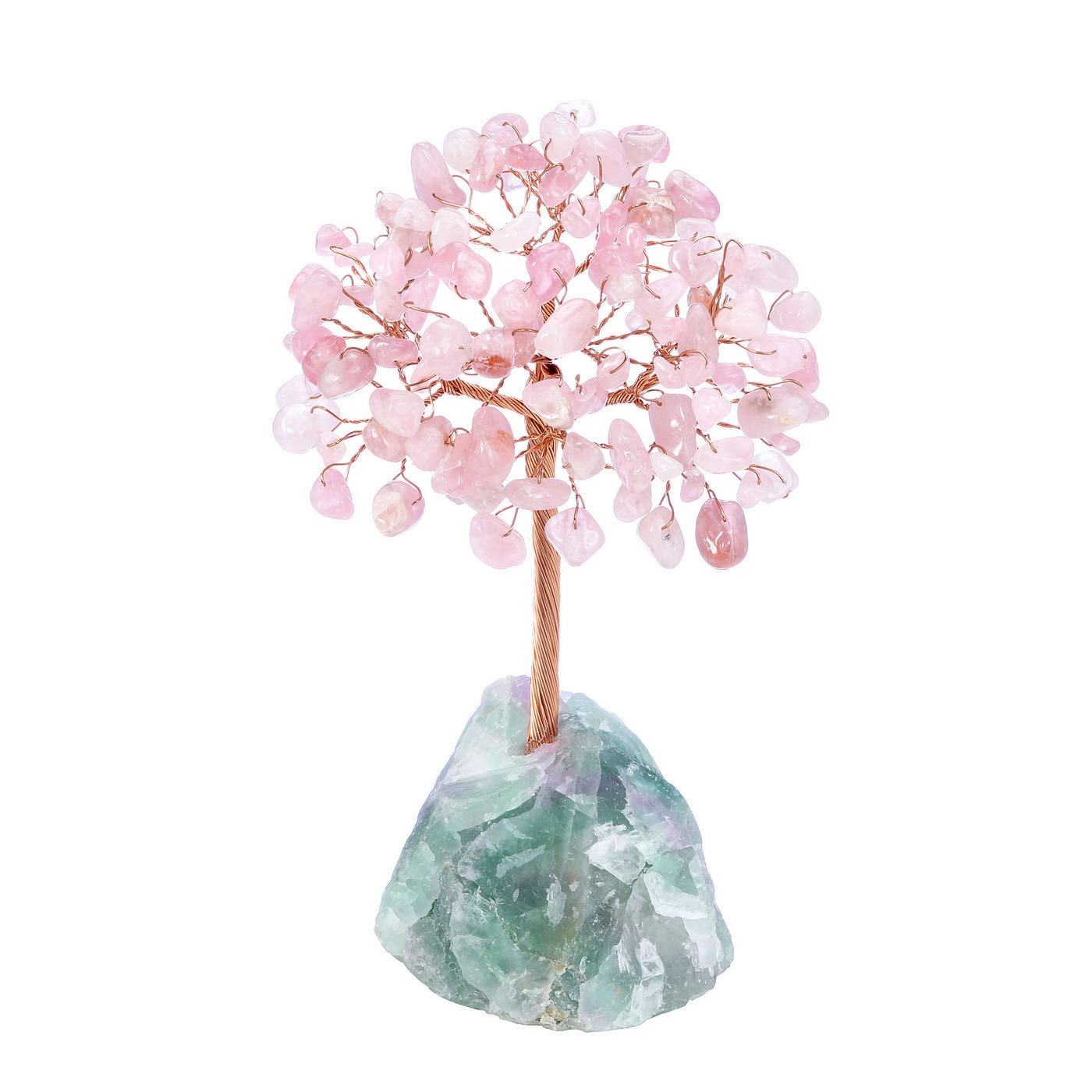 MANIFO Rose Quartz Crystal Tree Healing Crystals Gemstones Feng Shui