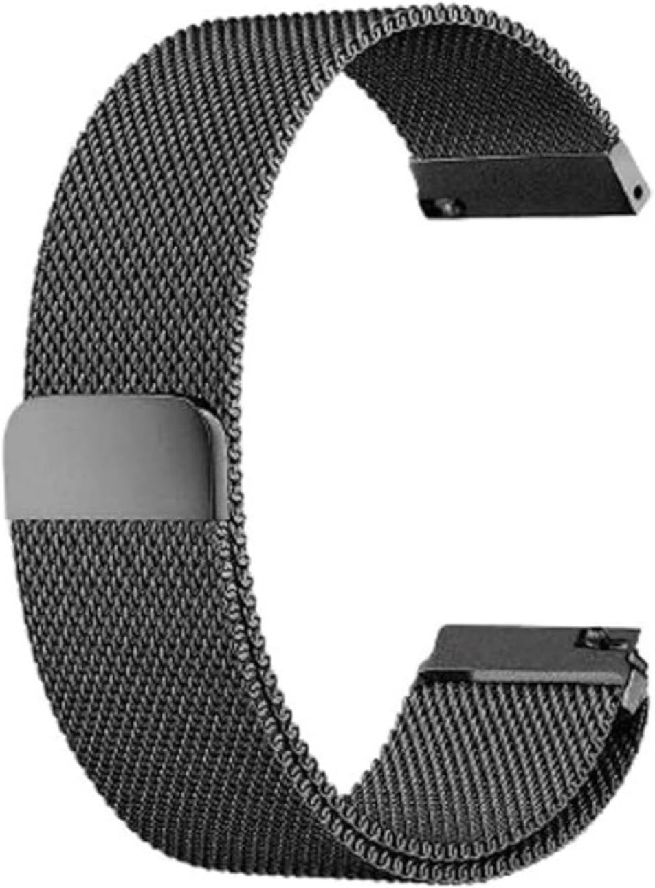 INEFABLE 22mm Stainless Steel Chain Watch Strap Band for ColorFit Ultra/Ultra 2, Amazfit GTR (47mm)/ GTR 2E, One Plus(46mm), Galaxy Watch 3 45mm, Realme S/S Pro - Pack of 1 (Black)