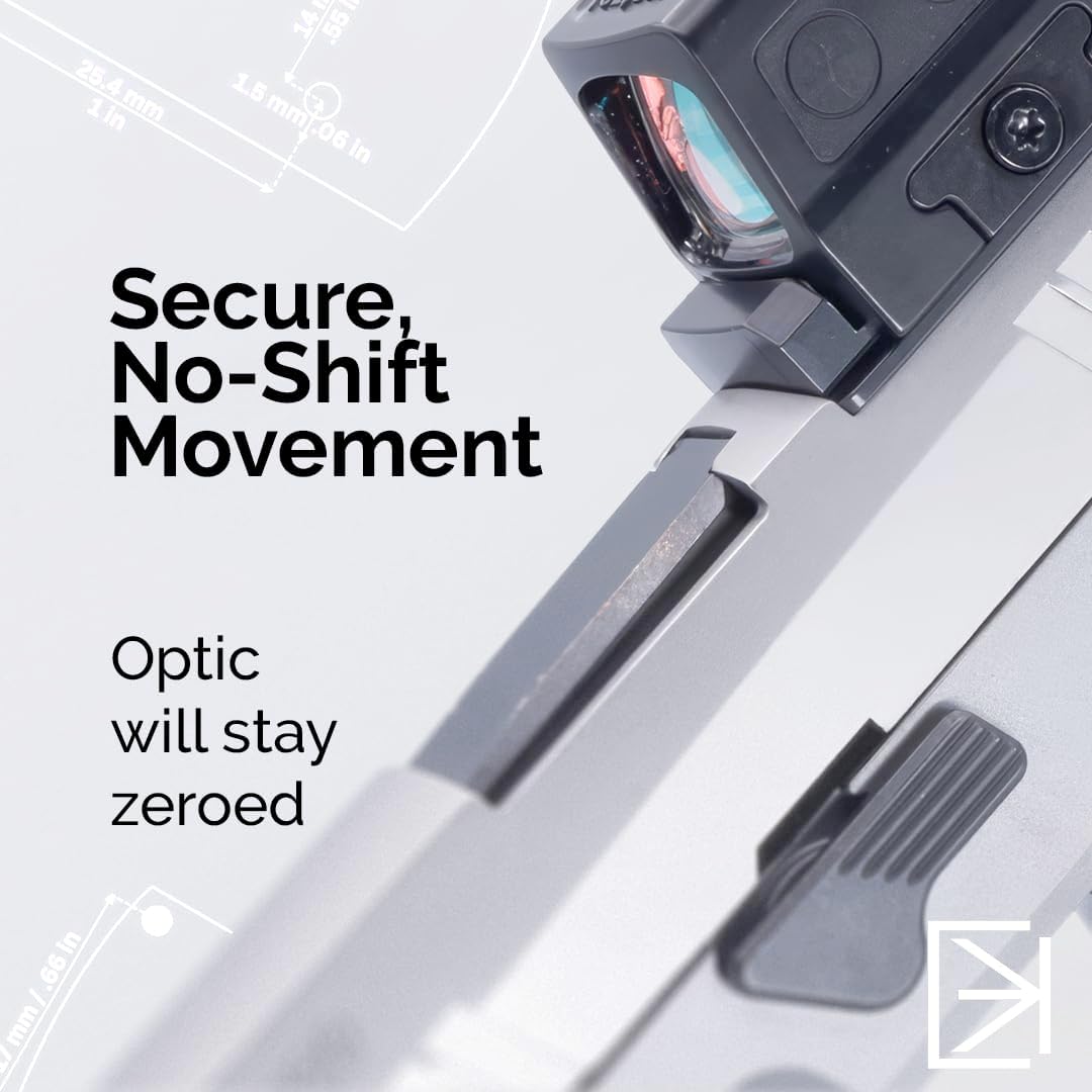 Canik Mete 509T Optic Plate – Calculated Kinetics – Fits Holosun 509T X2 (Not ACSS Compatible) – Includes Hardware, Torx Bit, Vibratite