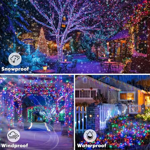 Lakumu 132FT(66*2) Rechargeable Fairy Lights Battery Operated, LED String Lightswith Remote &Timer, Multicolor Twinkle Lights for Bedroom Waterproof Outdoor Camping DIY Wedding Christmas Decorations by Lakumu - Image 5