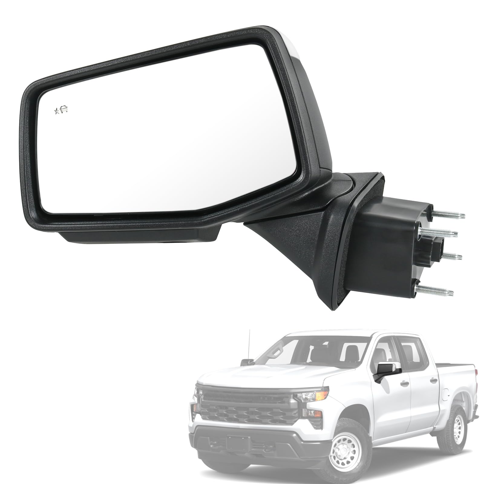 Door Mirror Replacement For Chevy Silverado 1500 2019-2025