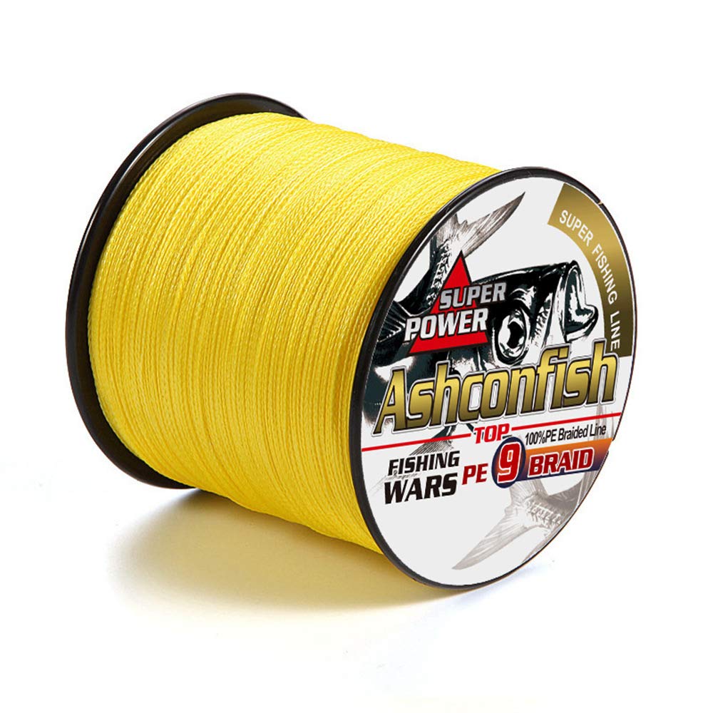 Ashconfish Braided Fishing Line 9 Strands Super Strong PE Fishing WireAbrasion Resistant