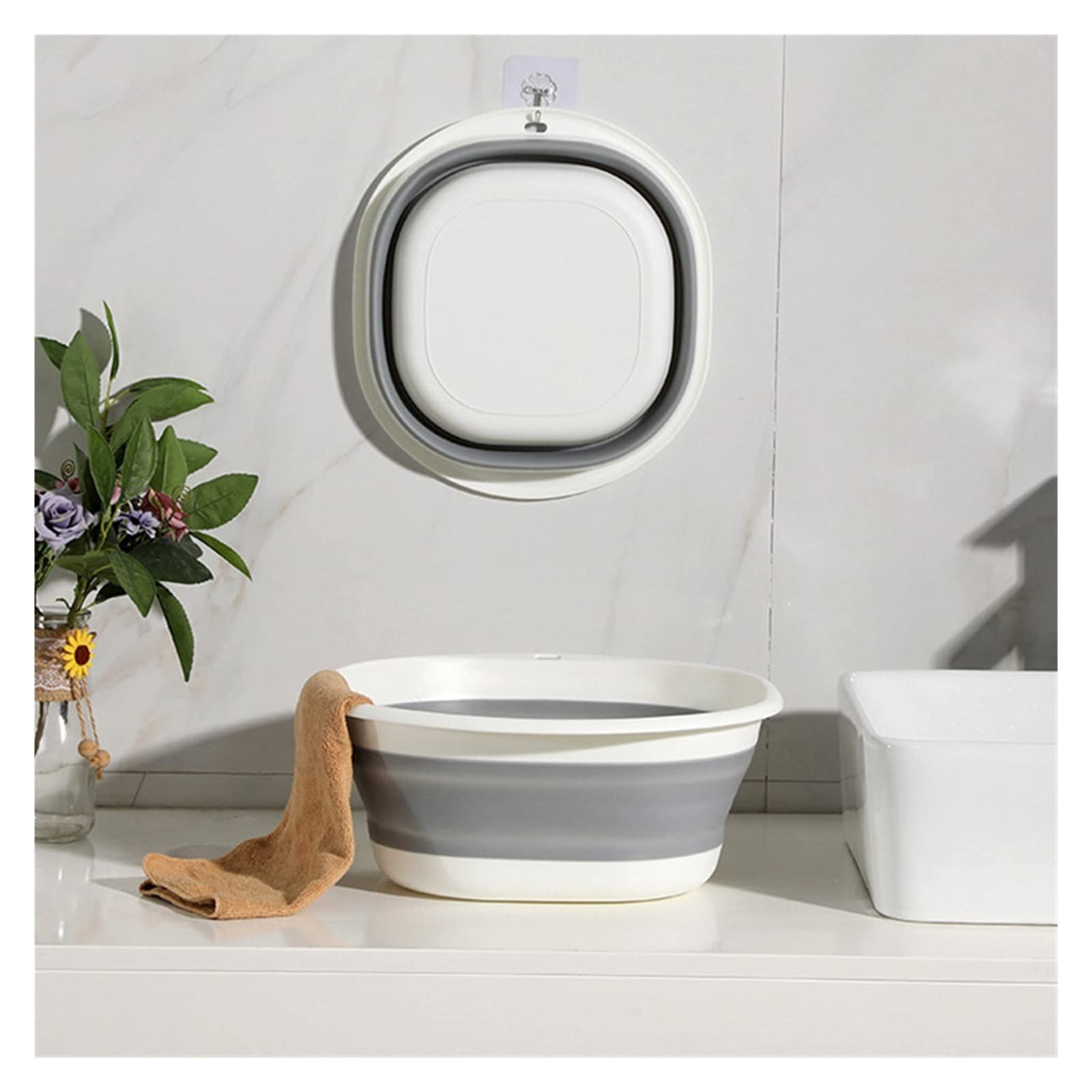 Secchio per mocio Bacinella Pieghevole Cucina Piccoli Oggetti Forniture per Campeggio Articoli per la casa Pulizia della casa Vasca per bucato Pieghevole Ciotola per Lavaggio Beni durevoli