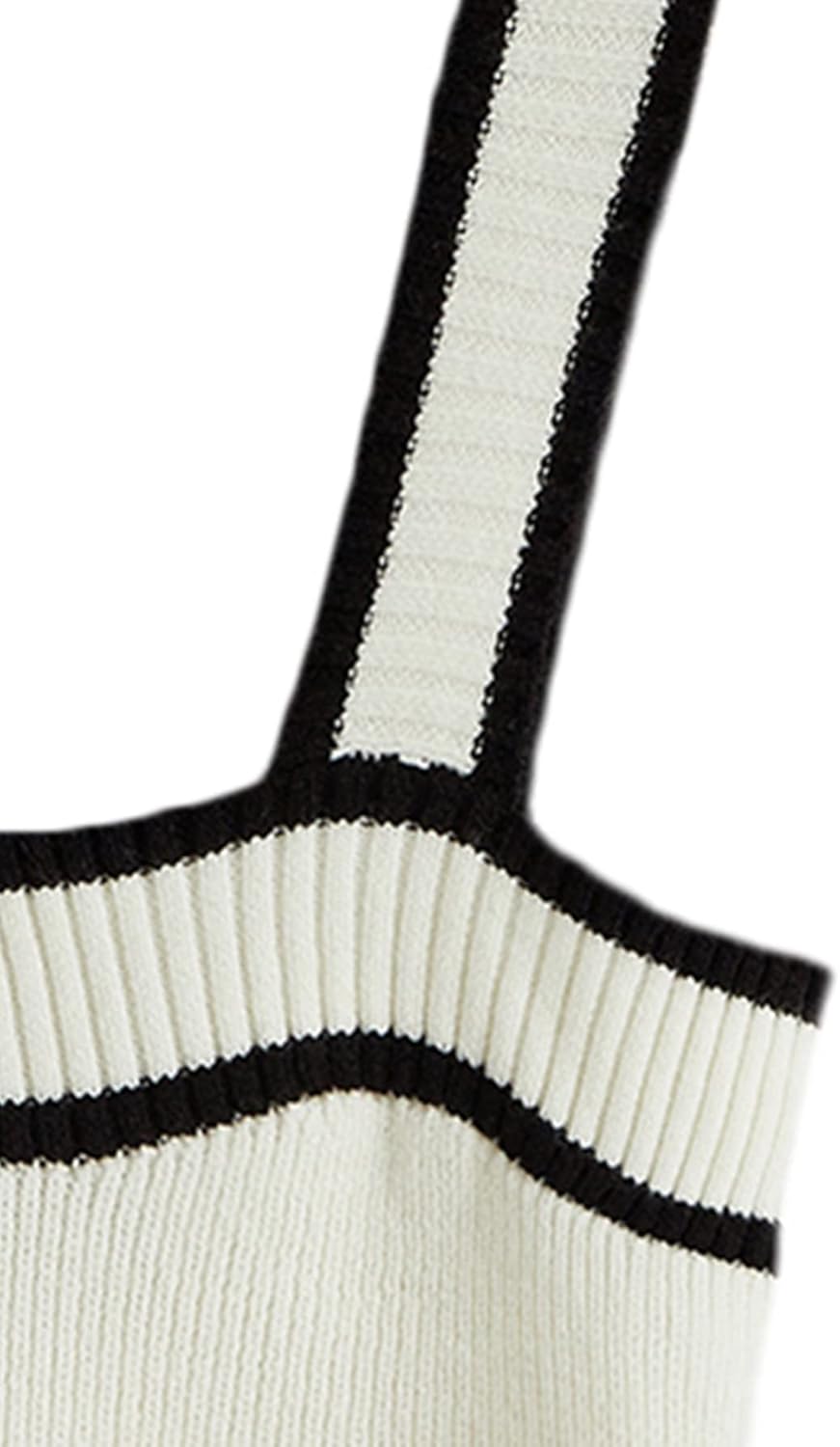 SweatyRocks Women's Sleeveless Ribbed Knit Spaghetti Strap Crop Cami Tank Top Crop Tops - Image 4