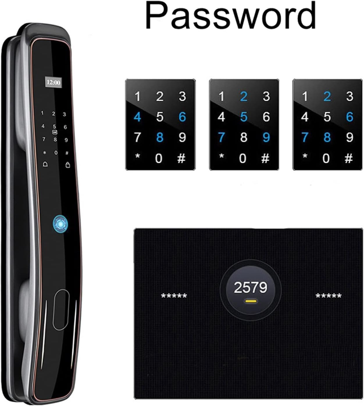 Zigbee Tuya Wifi アプリスマート指紋ドアロックホーム