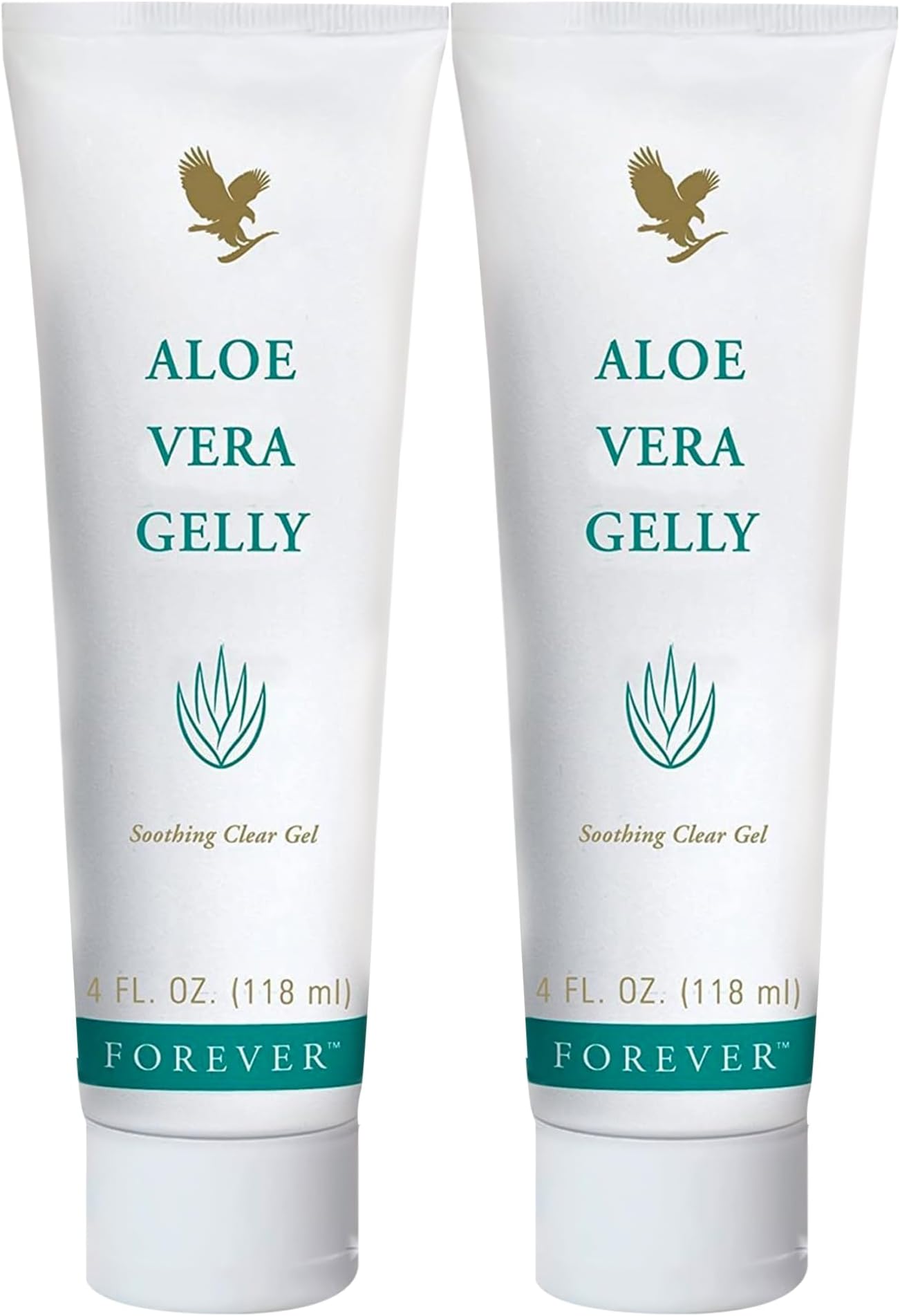 Forever Living - Aloe Vera Gelly - Pure Aloe Gel to Sooth, Moisturize and Condition - Vegan and Gluten-Free - 4 fl oz (Pack of 2)