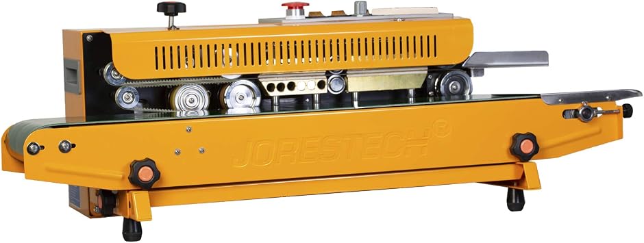JORESTECH Industrial Continuous Band Sealer for Plastic & Laminated Bags Horizontal/Vertical CBS-630