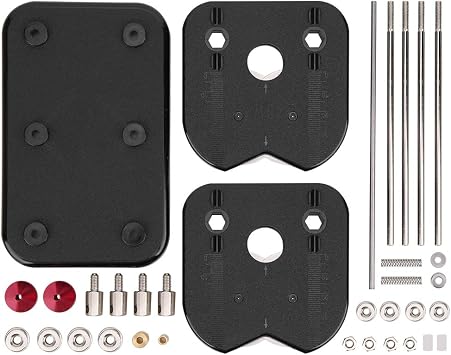 VBESTLIFE Propeller Balancer Tool for RC Helicopter, Multirotor, Drone & Airplane Spin Balance Support Stand for 212 Inch Props Precision Prop Balancing Kit Black