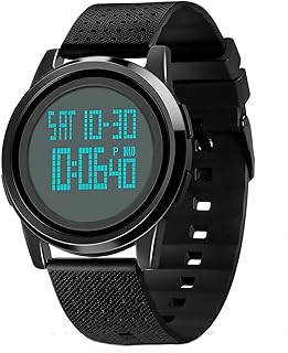 Relógio masculino digital esportivo com tela de led relógio militar à