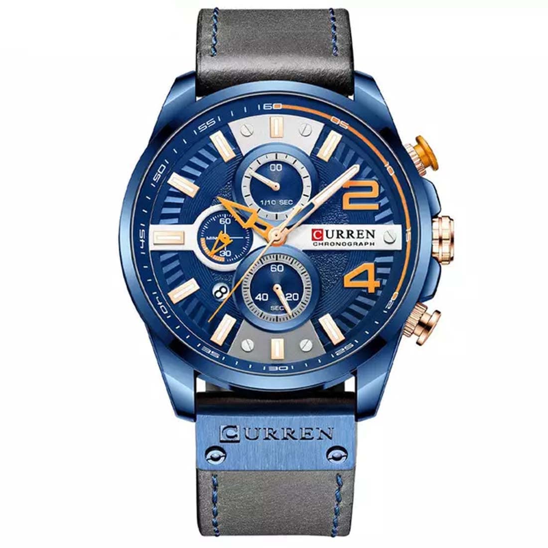 CURREN Logo 8393 Sport Chronograph Leather Watch Mens Fashion Business Big Dial Quartz Men Watches Casual Clock Montre (B0B6BMHVNC) Amazon Price History, Amazon Price Tracker