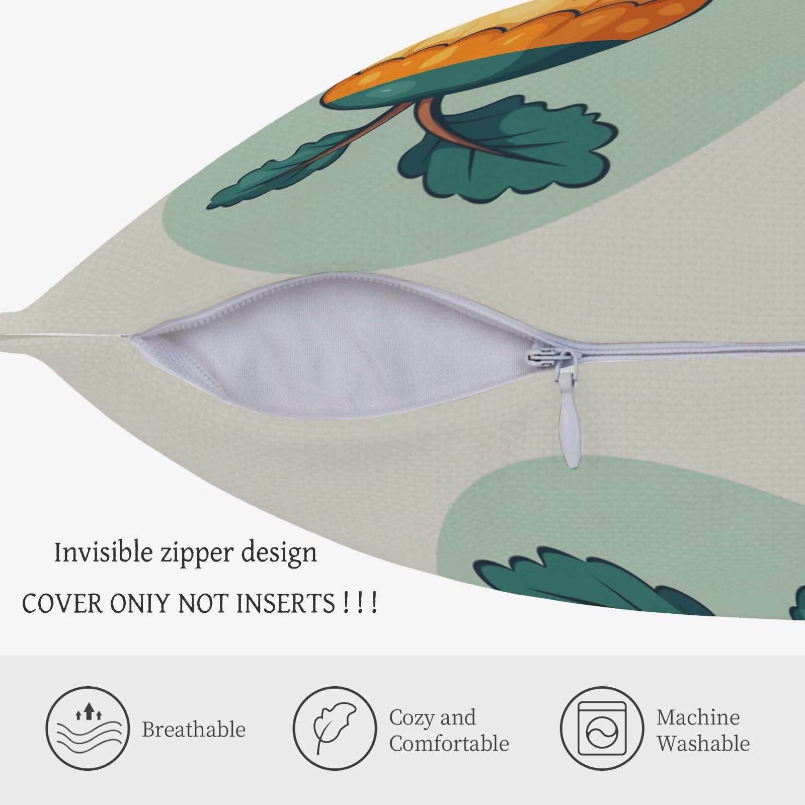 Federe Cuscini Divano 30x50 Federe per Cuscini in Lino Verde e Grigio Dalia Moderno Elegante Astratto Geometrico Floreale Estate Autunno Federa Cuscino per Panca Soggiorno Camera da Letto Set di 2