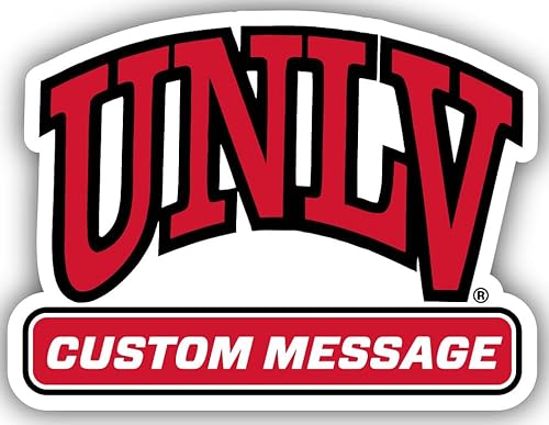 UNLV Rebels 4 Inch Wide Customizabale Vinyl Decal Sticker Officially Licensed Collegiate Product