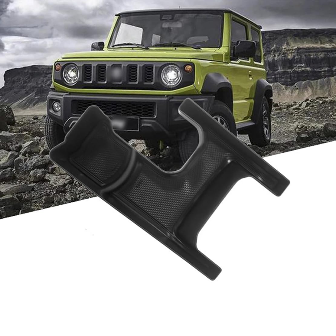 Auto Center Console Cup Halter Gearschichtablagerungsbox, kompatibel mit Suzuki Jimny JB64 JB74 bei Model 2019-2023, Stauung von Aspidying-Zubehör