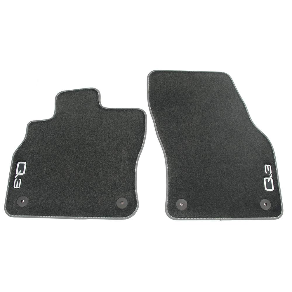 Audi 83B061275MNO Premium textiel vloermatten voor velours vloermatten stoffen matten, zwart