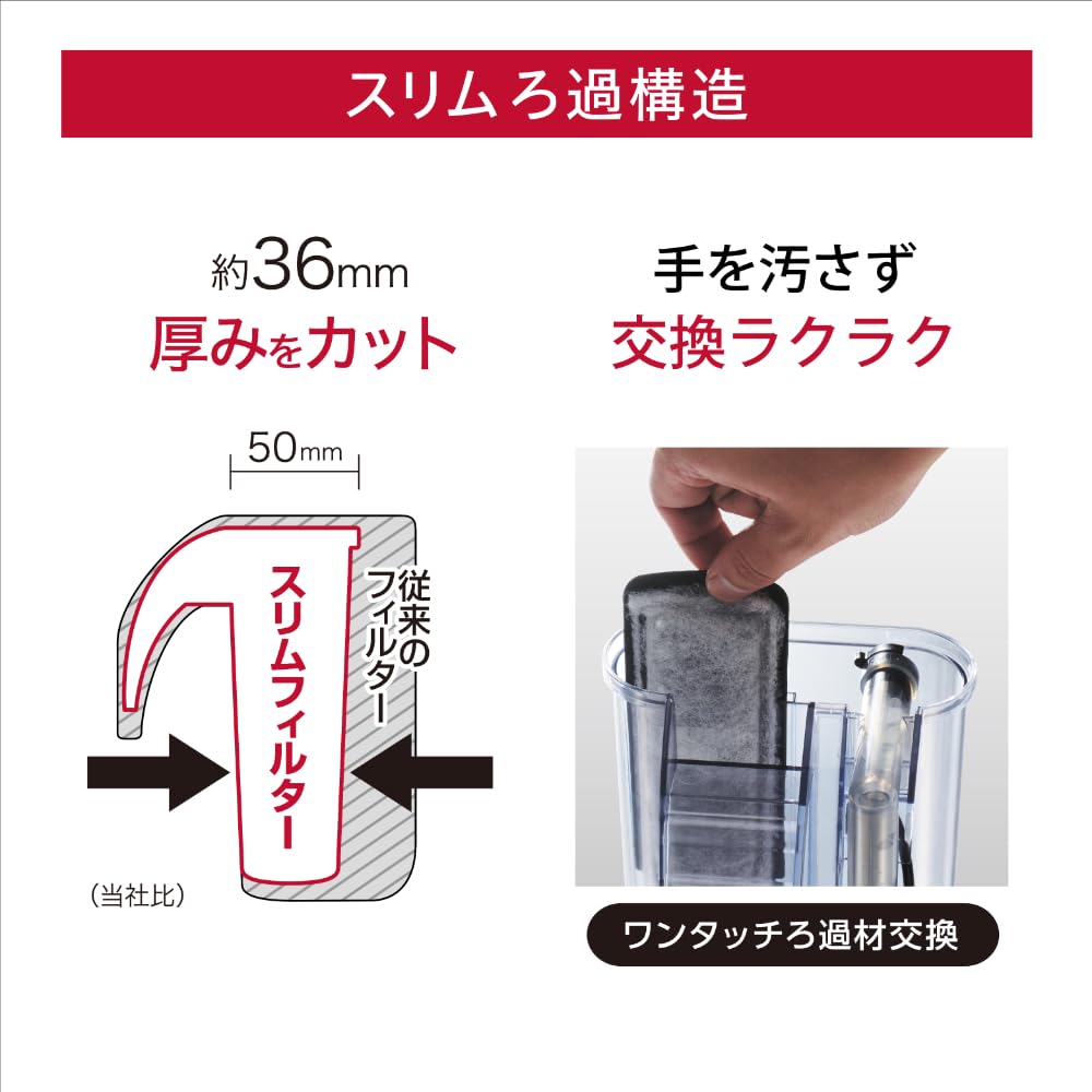 GEX AQUA FILTER スリムフィルター DC-X SS1 奥行きスッキリ 外掛け式フィルター DC-Xポンプ 静音 省エネ SSサイズ - 4