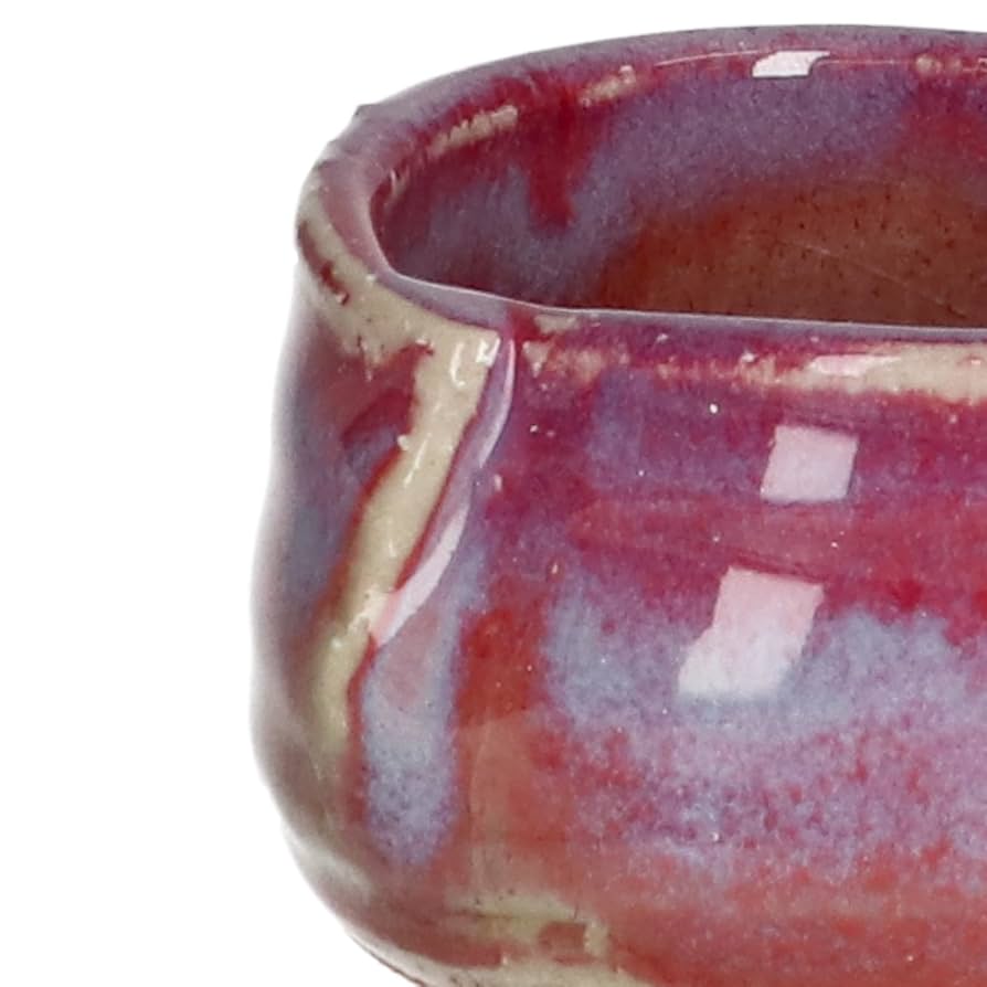 A59ぐい呑 Amazon.co.jp: 美濃焼 ぐい呑 酒器 約80ml 辰砂トジメ 133-62057