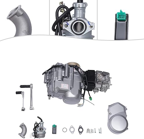 Miniatura 7 de Motor de motor de 4 tiempos de 125 CC con motor refrigerado por aire, motor de embrague manual, motor de motocicleta para Honda CRF50 CRF70 Pit Dirt