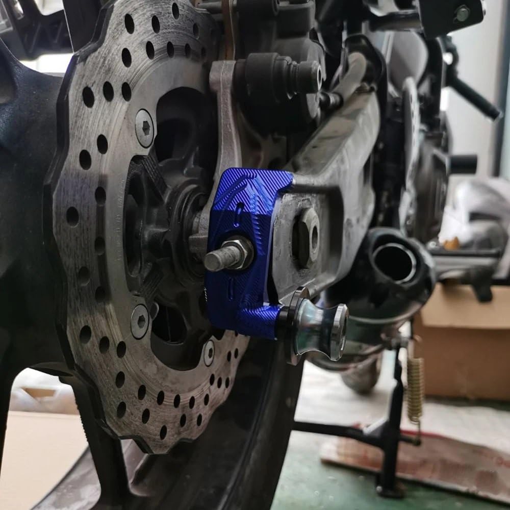 Tendicatena Distribuzione Misura Per Yamaha MT07 FZ07 FZ MT 07 2014-2024 Tendicatena Ruota Posteriore Forcella Asse Forcellone Bobine Slider Stand Tendicatena a camme(Grey)