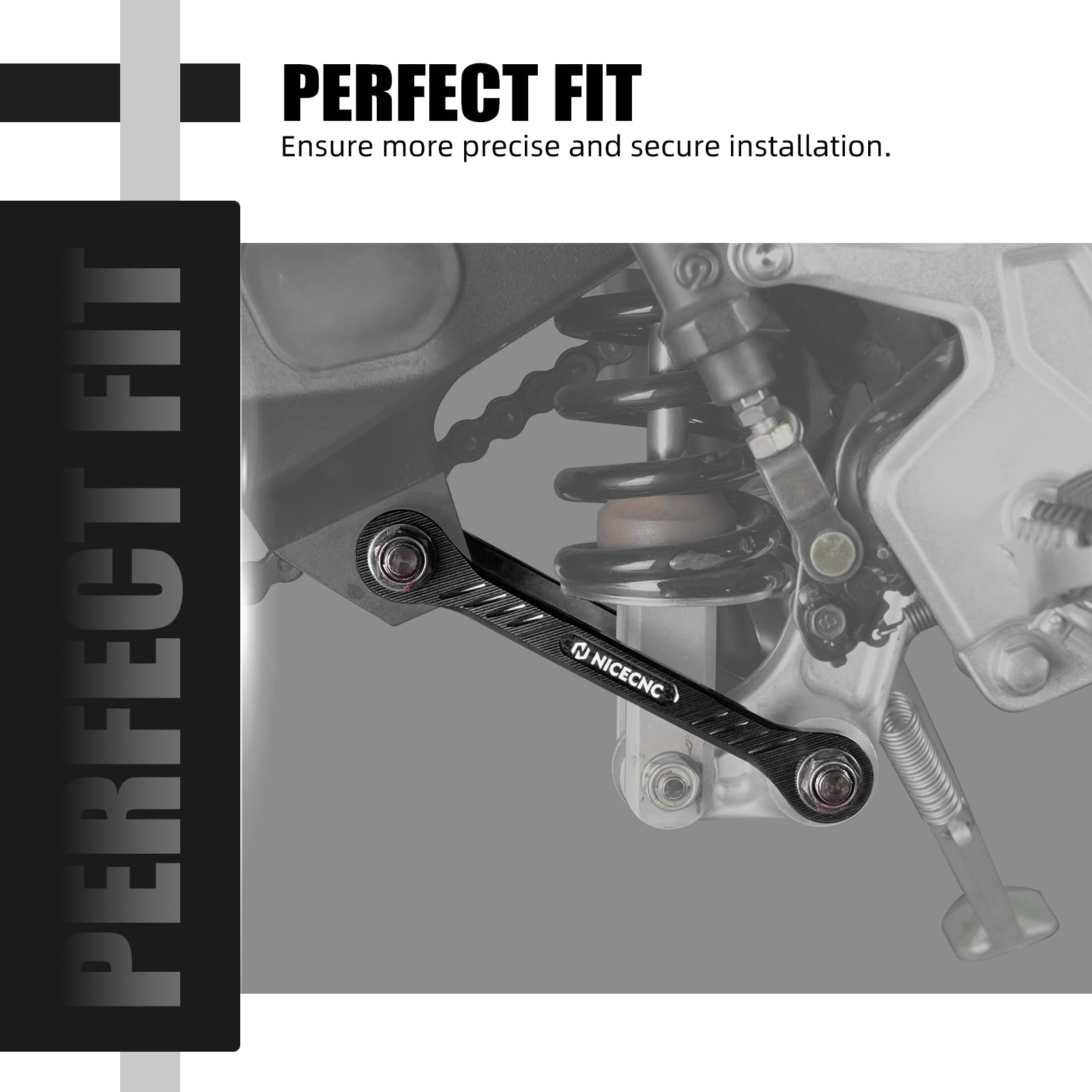 NICECNC Link di abbassamento in alluminio billet 38 mm per Yamaha Tenere 700 XTZ700 2019-2023