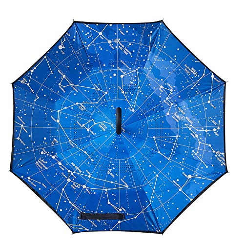 image for Owen Kyne Windproof Double Layer Folding Inverted Umbrella, Self Stand
