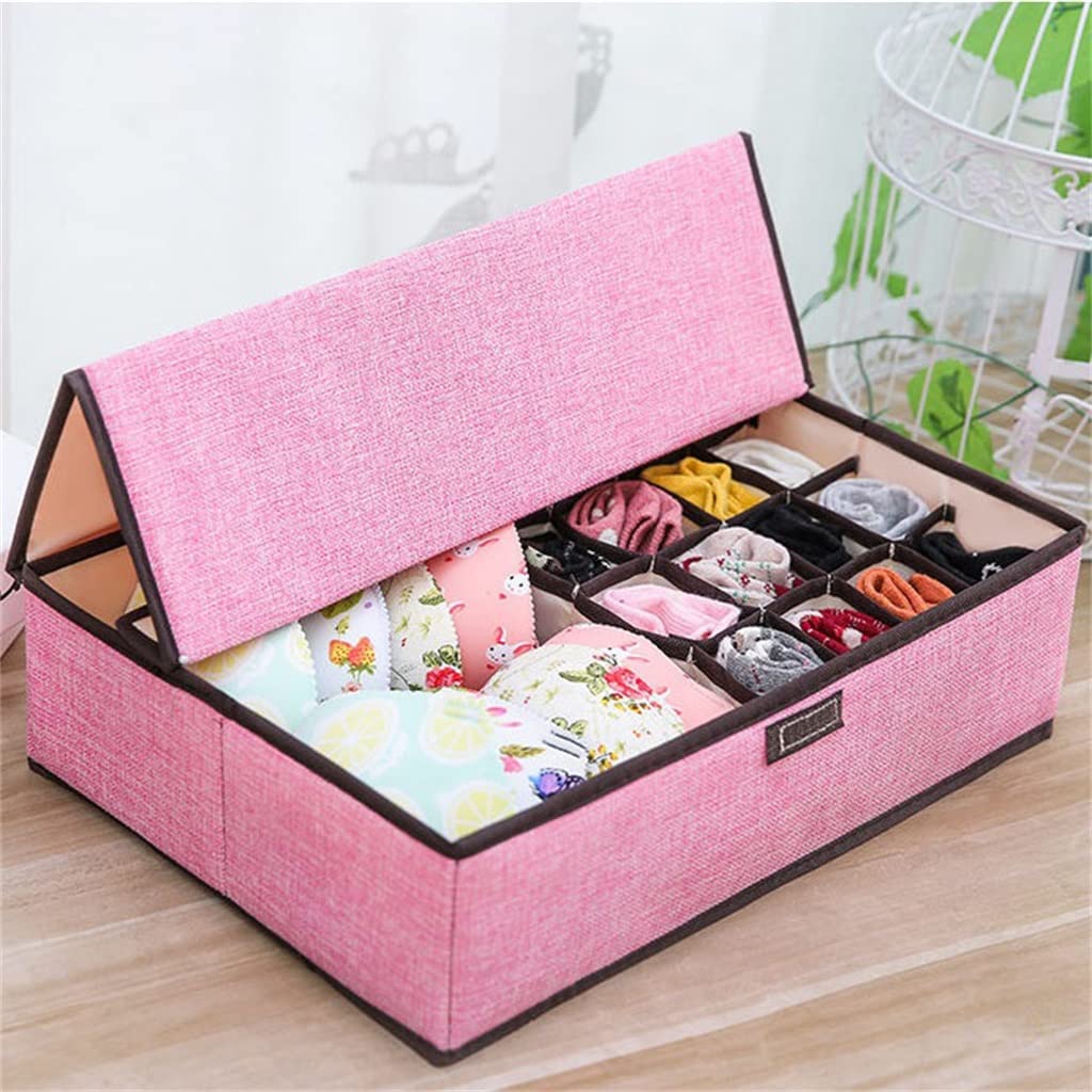 Waschbare Aufbewahrungsbox für Unterwäsche, BHS, Socken, Schubladenteiler, Aufbewahrungsbox (A 44 x 29 x 12,5 cm)